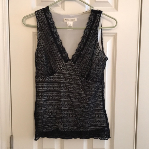 White House Black Market Tops - White House Black Market Black Tank Top